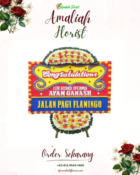 Sewa Papan Bunga Pekan Sabtu